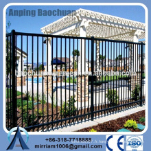 Baochuan fabuleuse nouvelle clôture en acier à la mode / fer forgé / clôture en aluminium